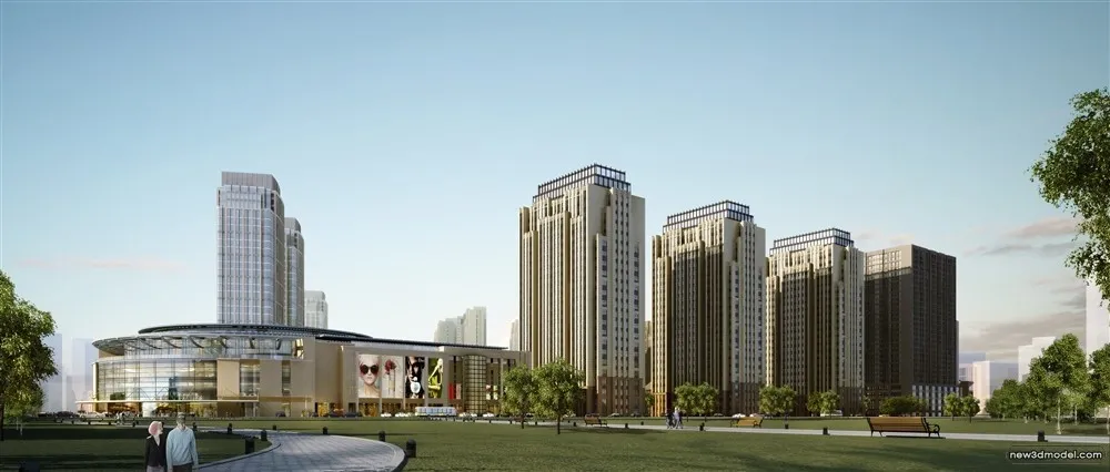 3D Models of Commercial Building - Exterior 3D Scenes - 904