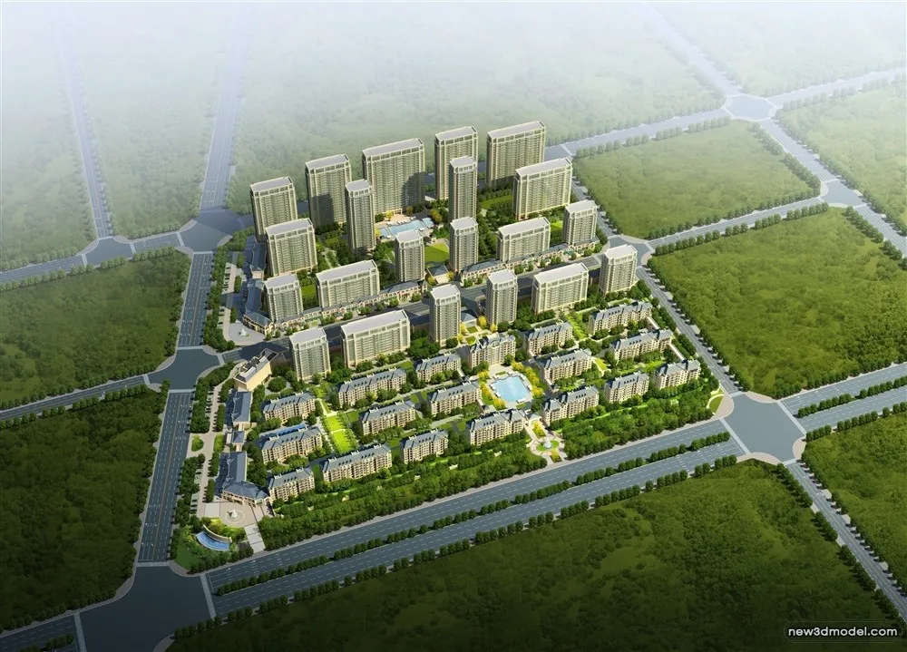 3D Models of Commercial Building - Exterior 3D Scenes - 905