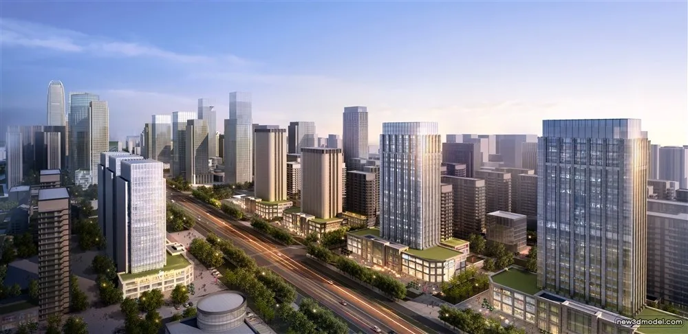 3D Models of Commercial Building - Exterior 3D Scenes - 906