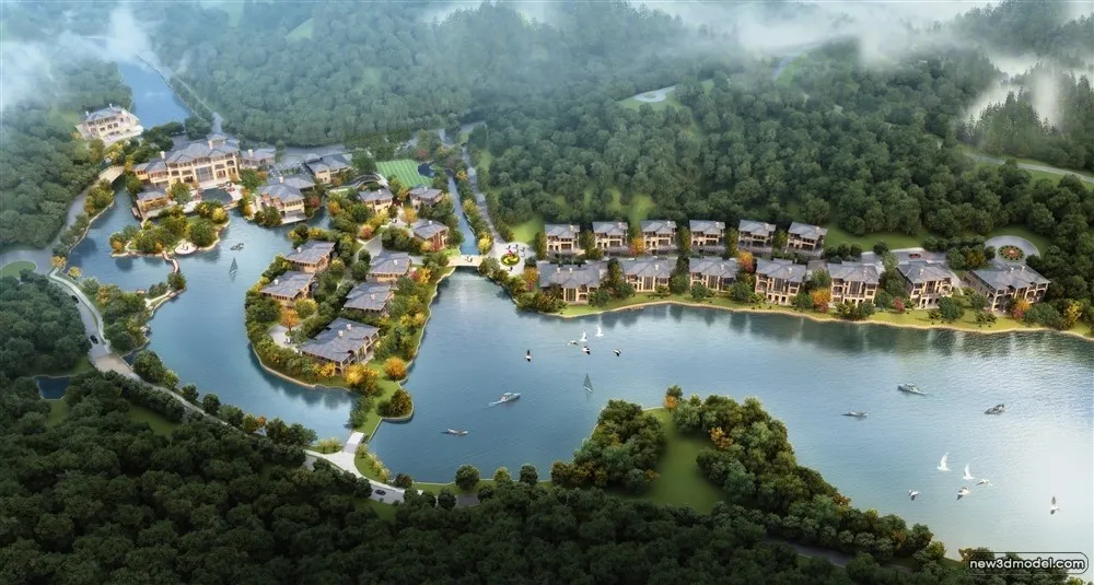 3D Models of Commercial Building - Exterior 3D Scenes - 907