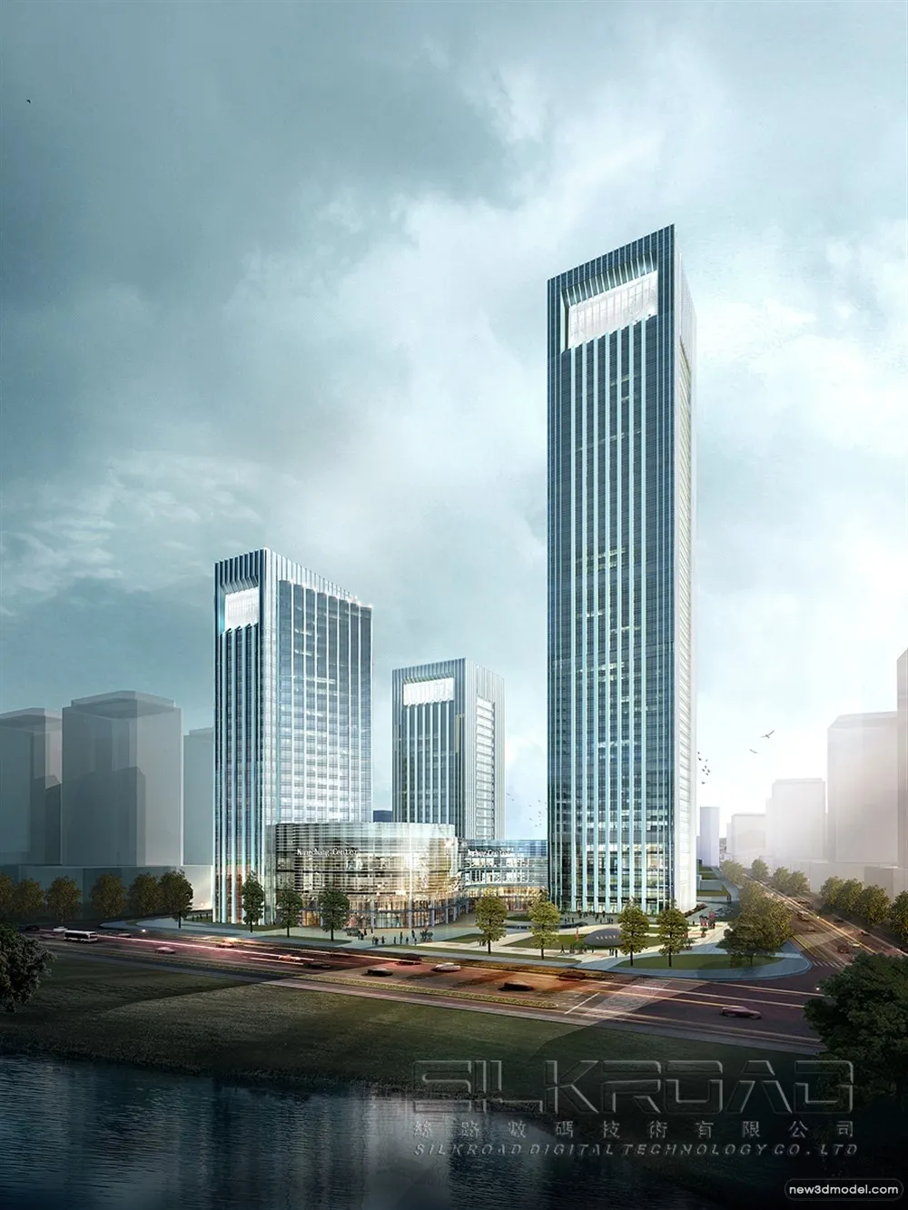 3D Models of Commercial Building - Exterior 3D Scenes - 908