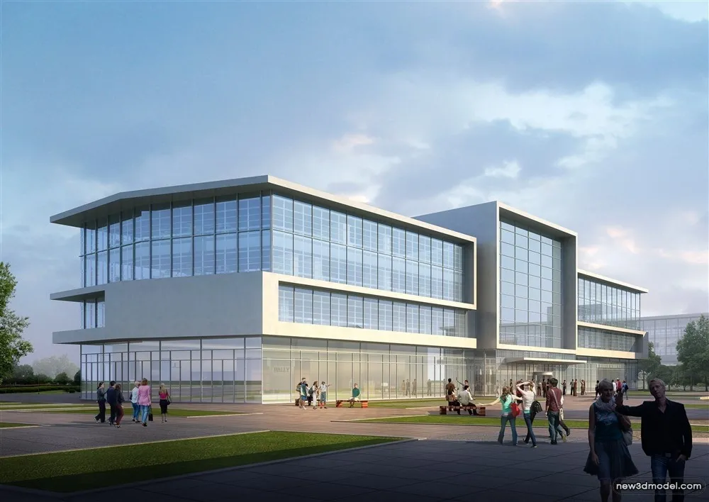 3D Models of Commercial Building - Exterior 3D Scenes - 910