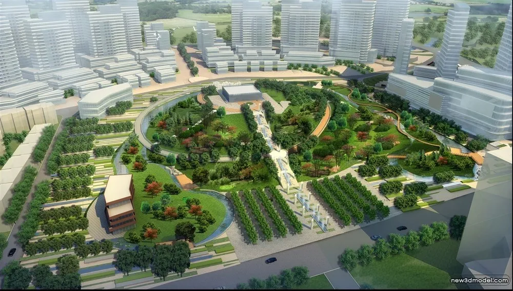 3D Models of Commercial Building - Exterior 3D Scenes - 917