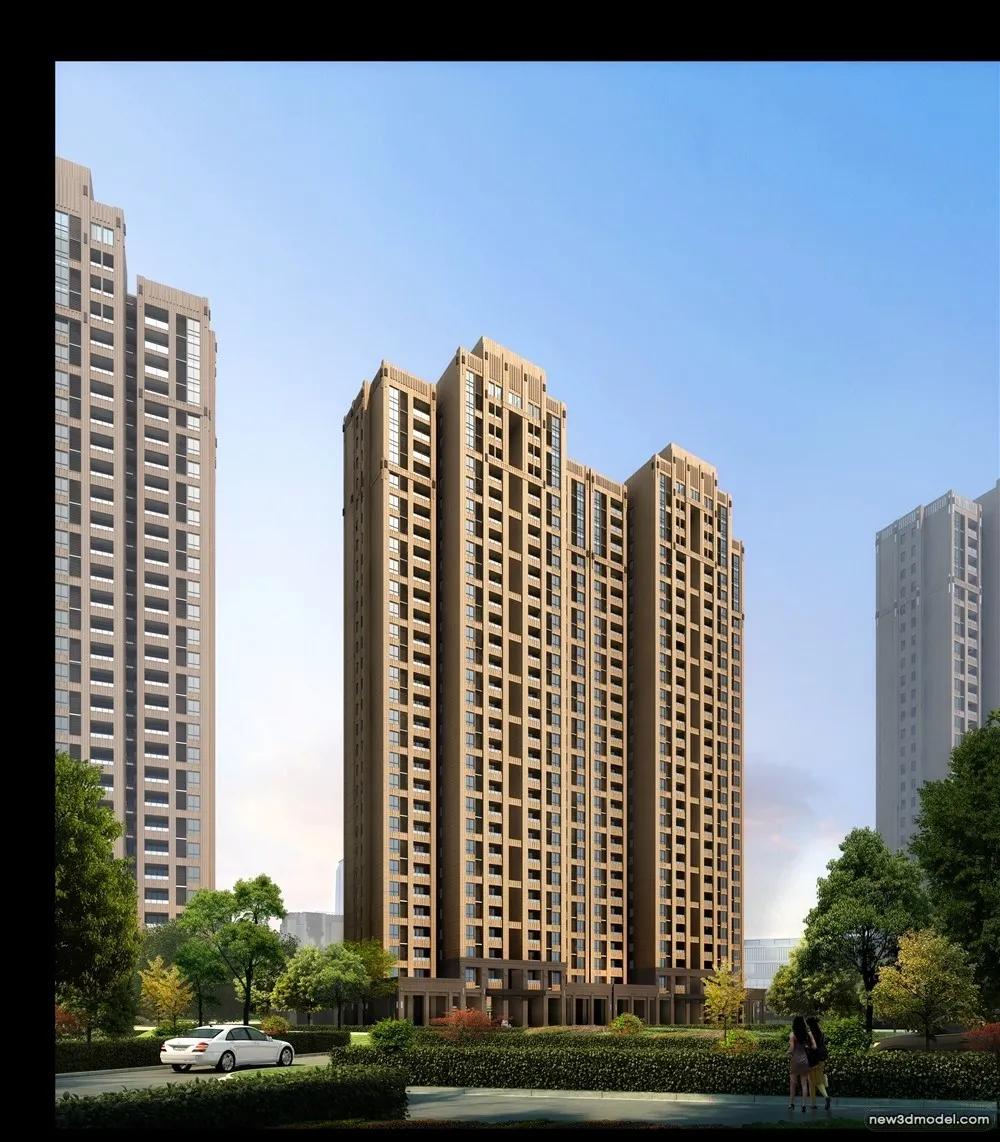 3D Models of Commercial Building - Exterior 3D Scenes - 920