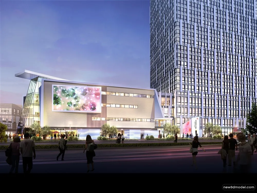 3D Models of Commercial Building - Exterior 3D Scenes - 921