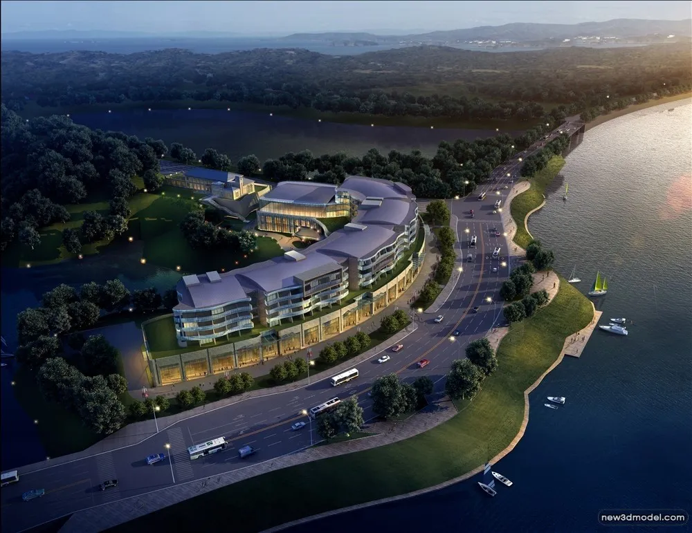 3D Models of Commercial Building - Exterior 3D Scenes - 922