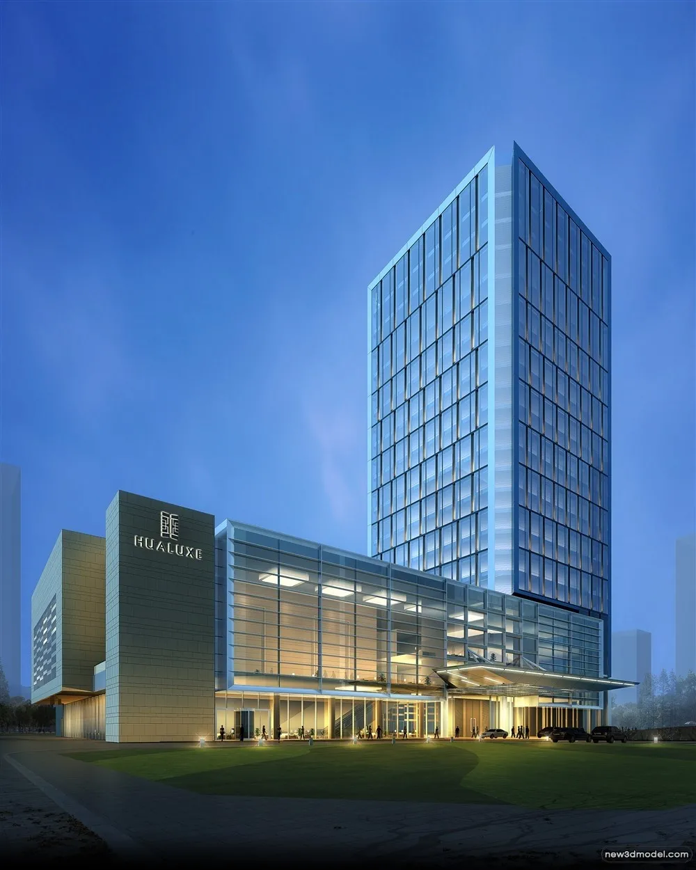 3D Models of Commercial Building - Exterior 3D Scenes - 926