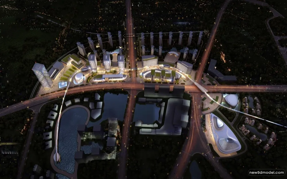 3D Models of Commercial Building - Exterior 3D Scenes - 932