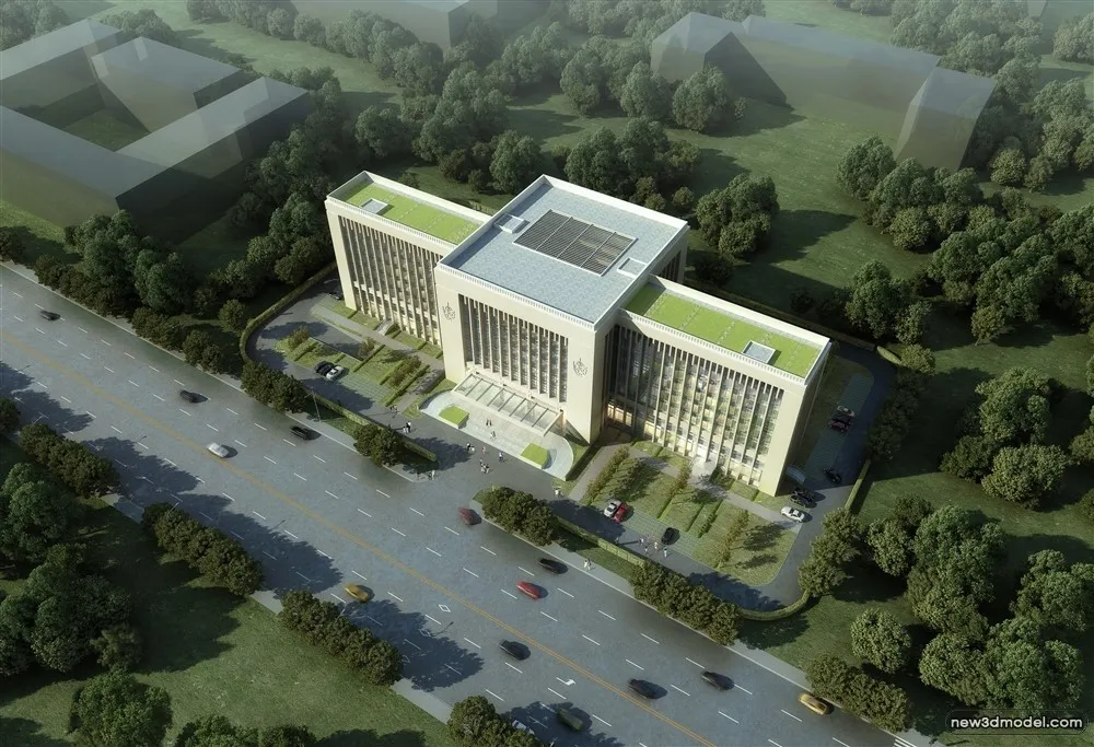 3D Models of Commercial Building - Exterior 3D Scenes - 938