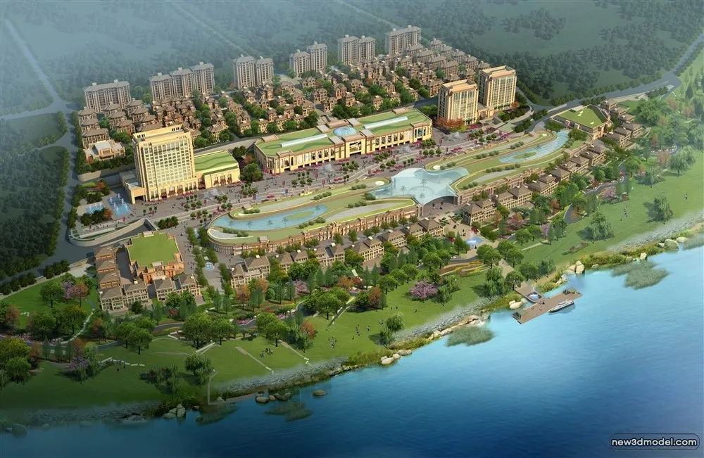 3D Models of Commercial Building - Exterior 3D Scenes - 939