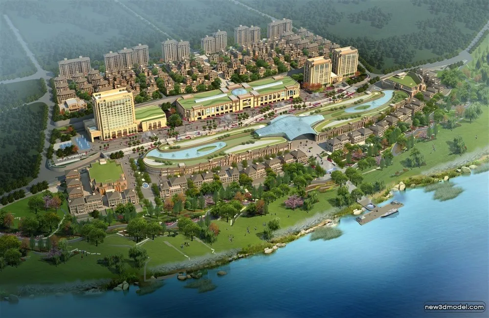 3D Models of Commercial Building - Exterior 3D Scenes - 940