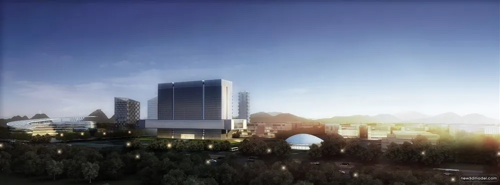 3D Models of Commercial Building - Exterior 3D Scenes - 941