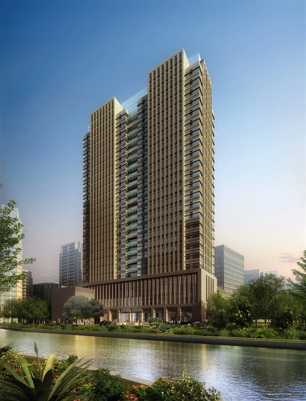 3D Models of Commercial Building - Exterior 3D Scenes - 944