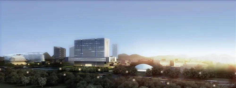 3D Models of Commercial Building - Exterior 3D Scenes - 946