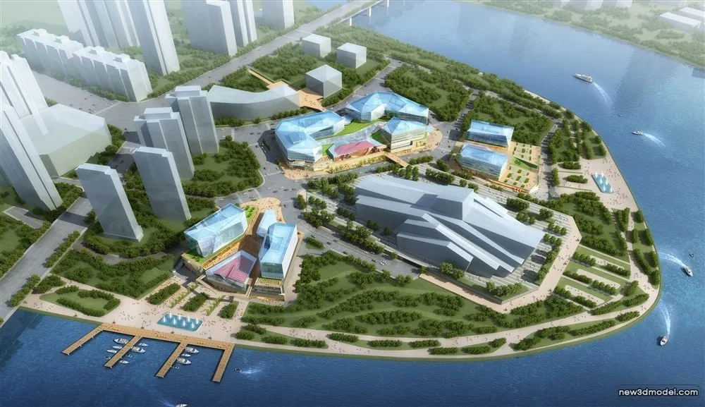 3D Models of Commercial Building - Exterior 3D Scenes - 950