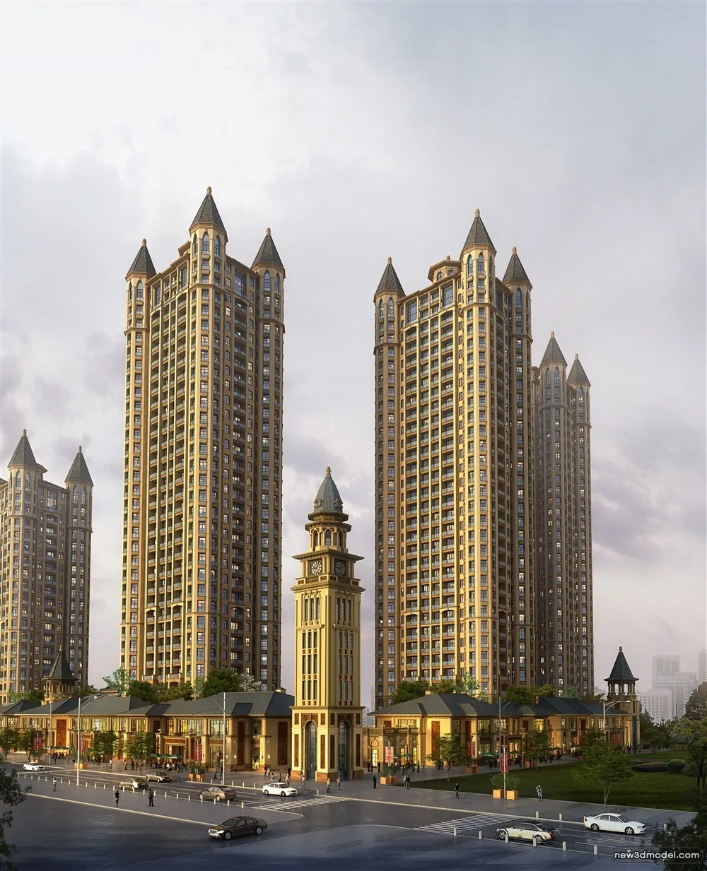 3D Models of Commercial Building - Exterior 3D Scenes - 951