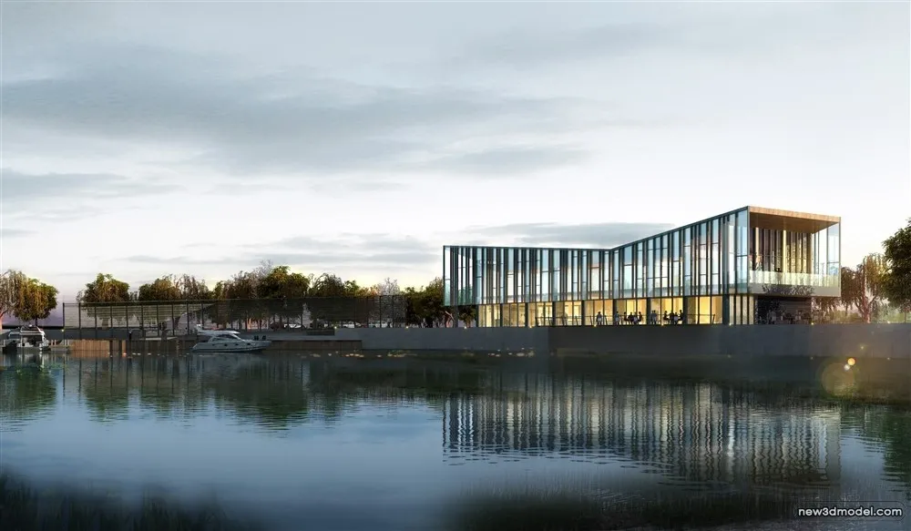 3D Models of Commercial Building - Exterior 3D Scenes - 955