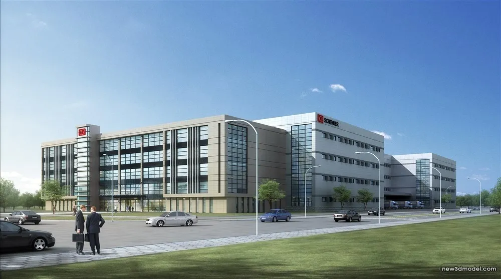 3D Models of Commercial Building - Exterior 3D Scenes - 960