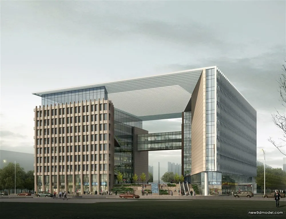 3D Models of Commercial Building - Exterior 3D Scenes - 961