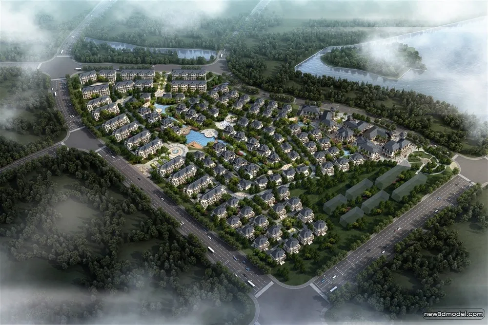 3D Models of Commercial Building - Exterior 3D Scenes - 962