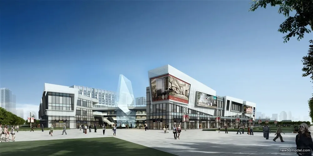 3D Models of Commercial Building - Exterior 3D Scenes - 968