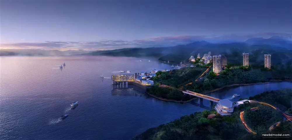 3D Models of Commercial Building - Exterior 3D Scenes - 969