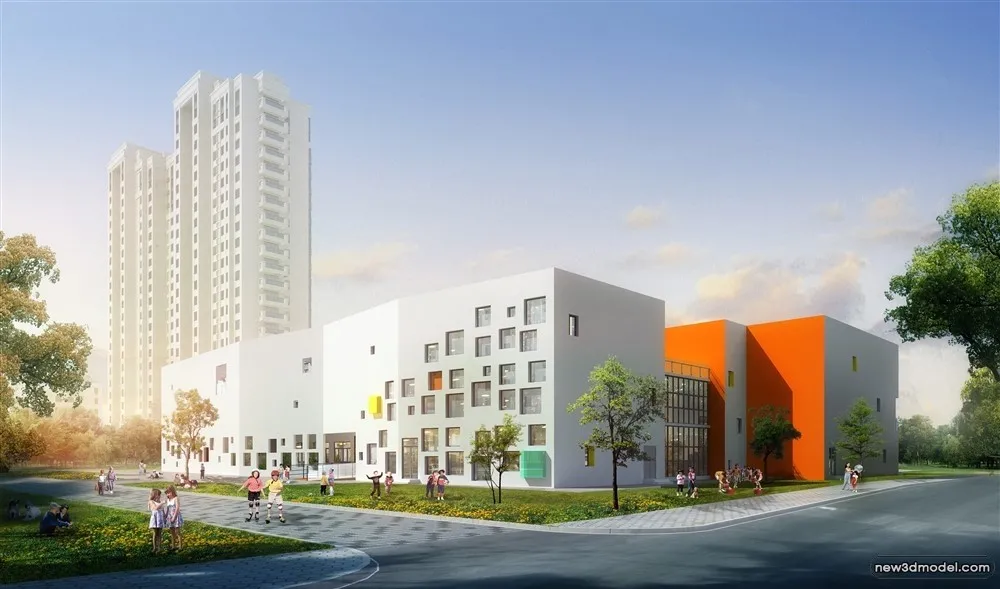 3D Models of Commercial Building - Exterior 3D Scenes - 970