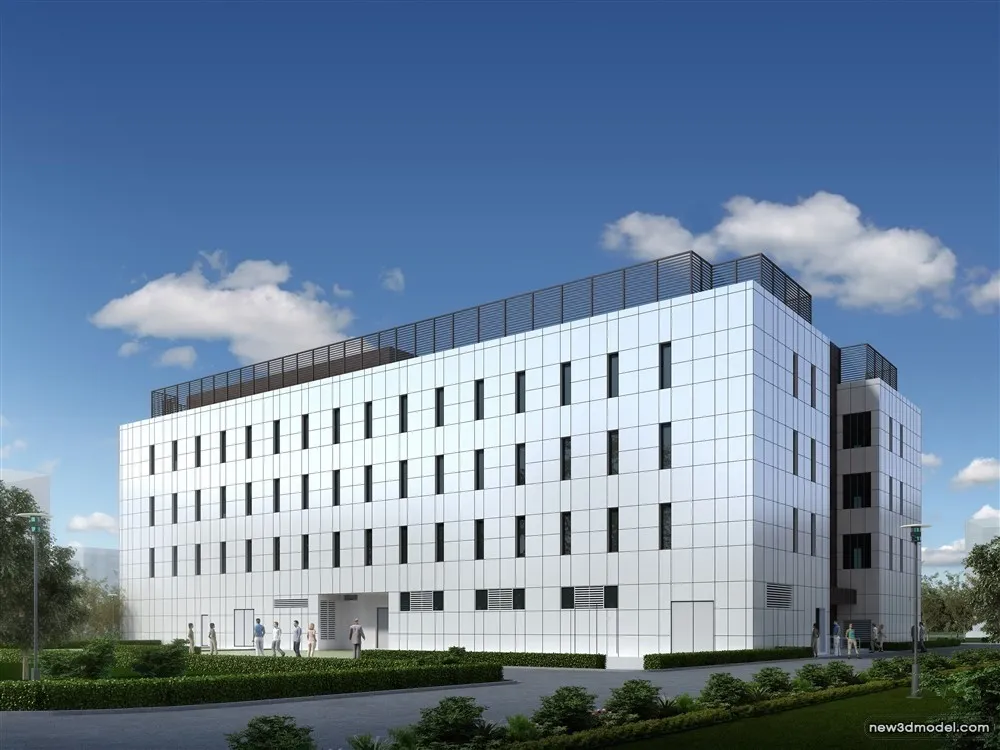 3D Models of Commercial Building - Exterior 3D Scenes - 974