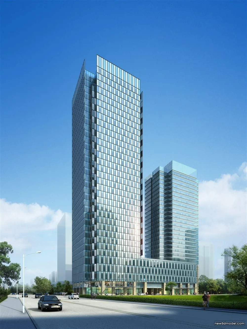 3D Models of Commercial Building - Exterior 3D Scenes - 976