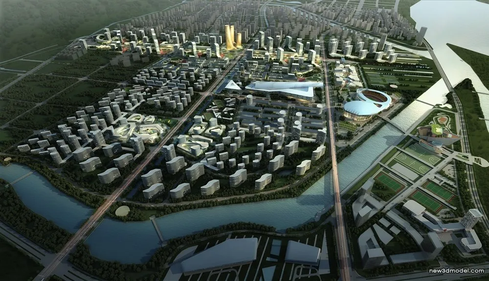 3D Models of Commercial Building - Exterior 3D Scenes - 978