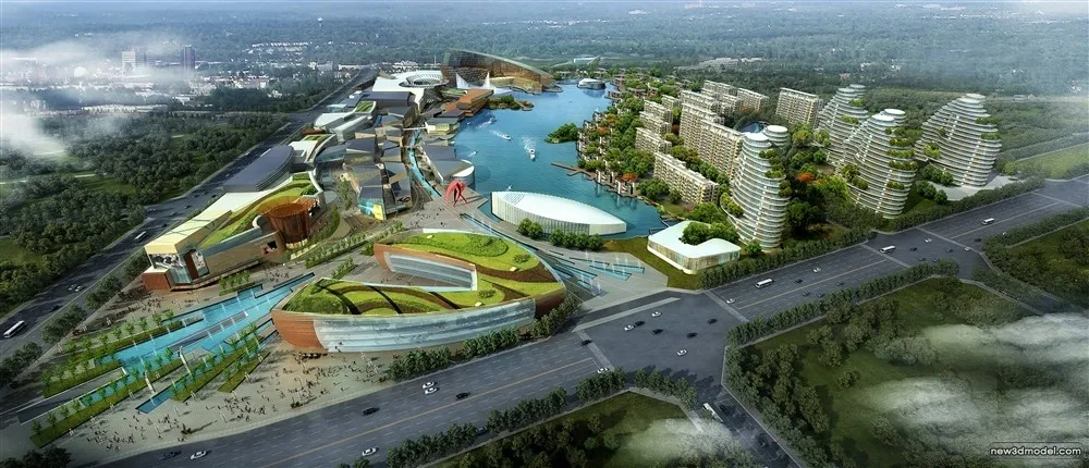 3D Models of Commercial Building - Exterior 3D Scenes - 979