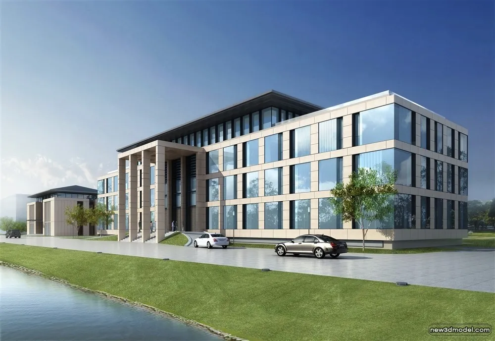 3D Models of Commercial Building - Exterior 3D Scenes - 981