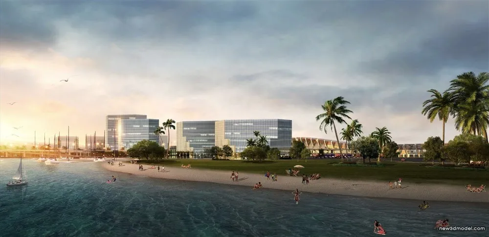 3D Models of Commercial Building - Exterior 3D Scenes - 986