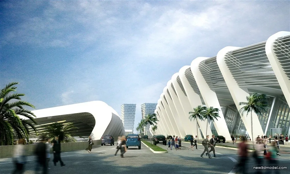 3D Models of Commercial Building - Exterior 3D Scenes - 987