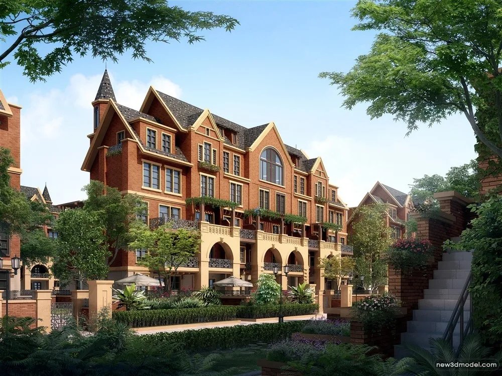 3D Models of Commercial Building - Exterior 3D Scenes - 988