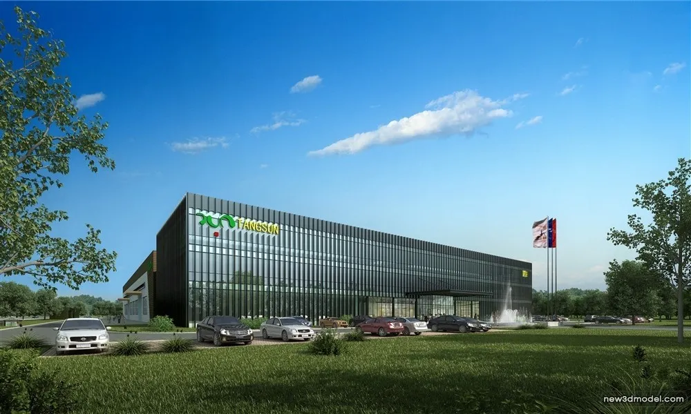 3D Models of Commercial Building - Exterior 3D Scenes - 991