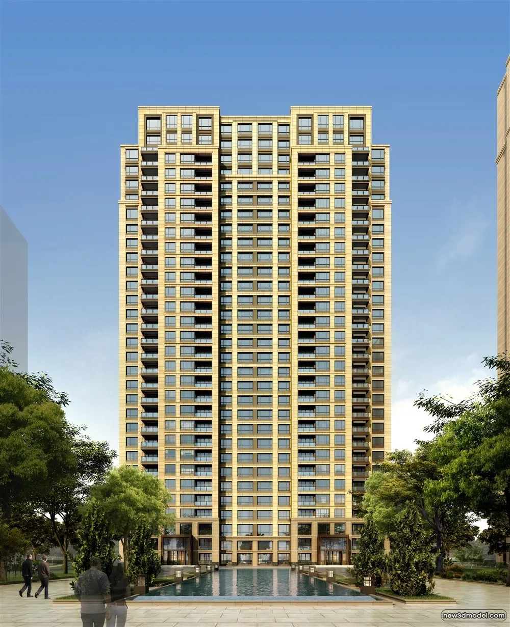 3D Models of Commercial Building - Exterior 3D Scenes - 993