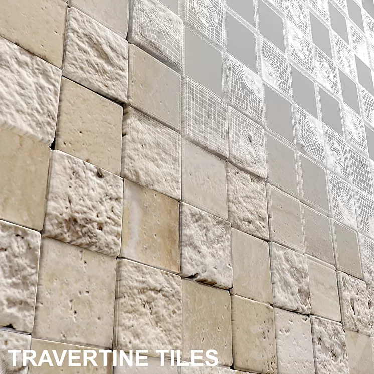 3D mosaic travertine 3D Model