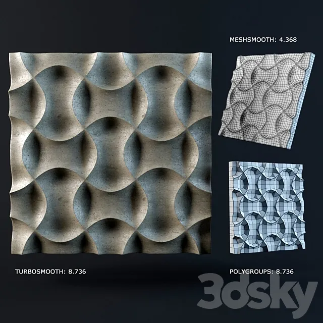 3D-panel 3D Model