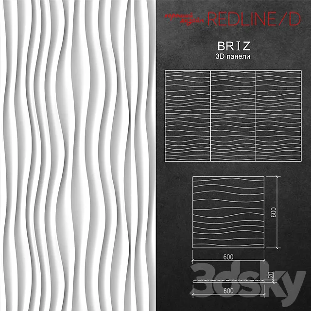 3D panel Briz 3DModel