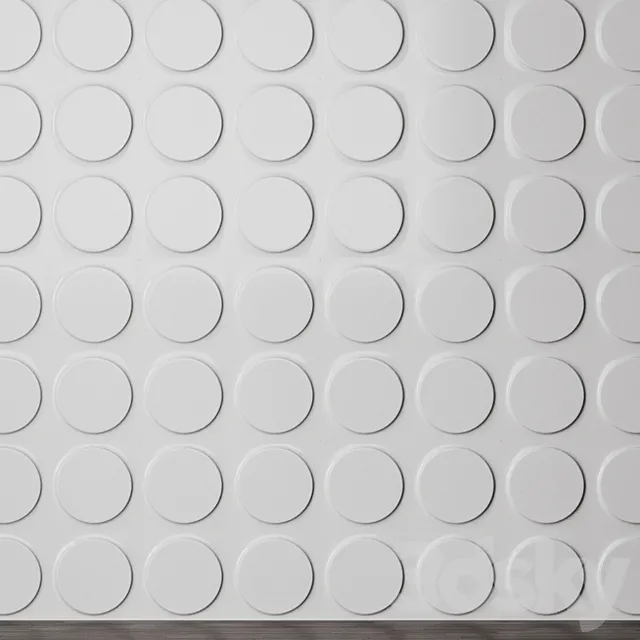 3D panel ECO - Ellipses 3D Model