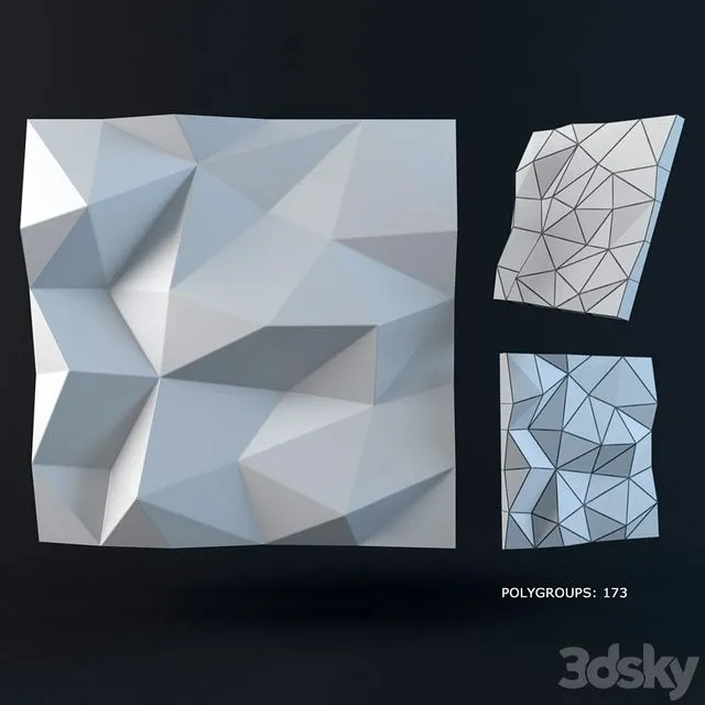 3d panel (for interior) 3D Model
