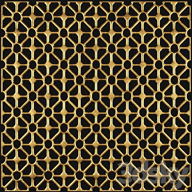 3D panel futurism. 3D Model