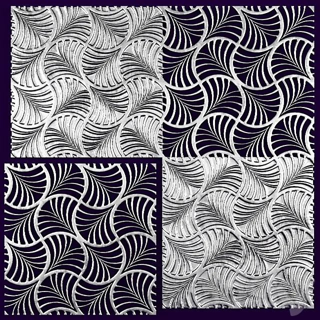 3D panel futurism. 3D Model