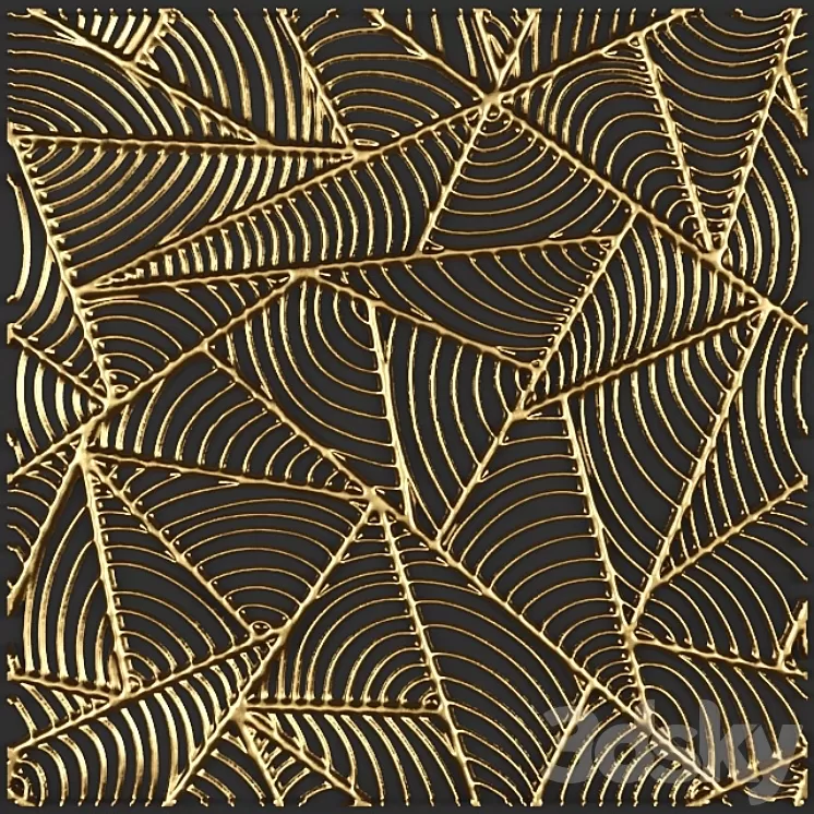 3D panel futurism. 3D Model