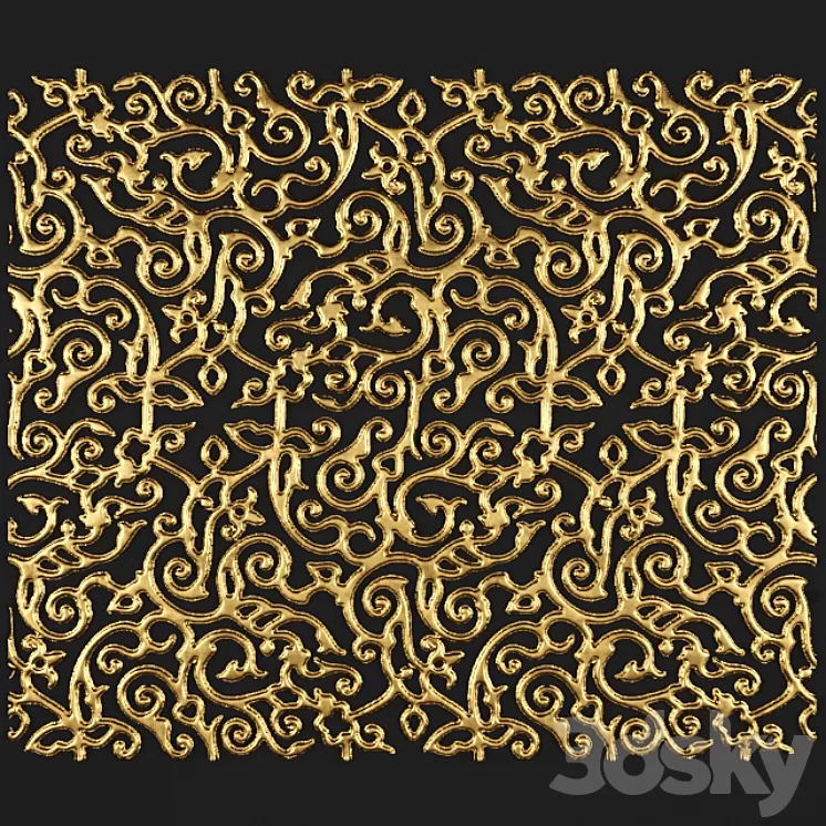 3D panel futurism. 3D Model