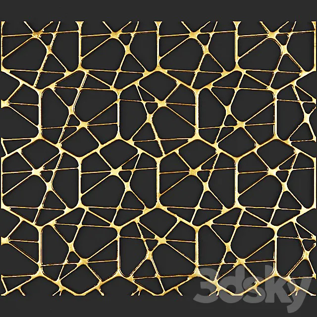 3D panel futurism. 3D Model