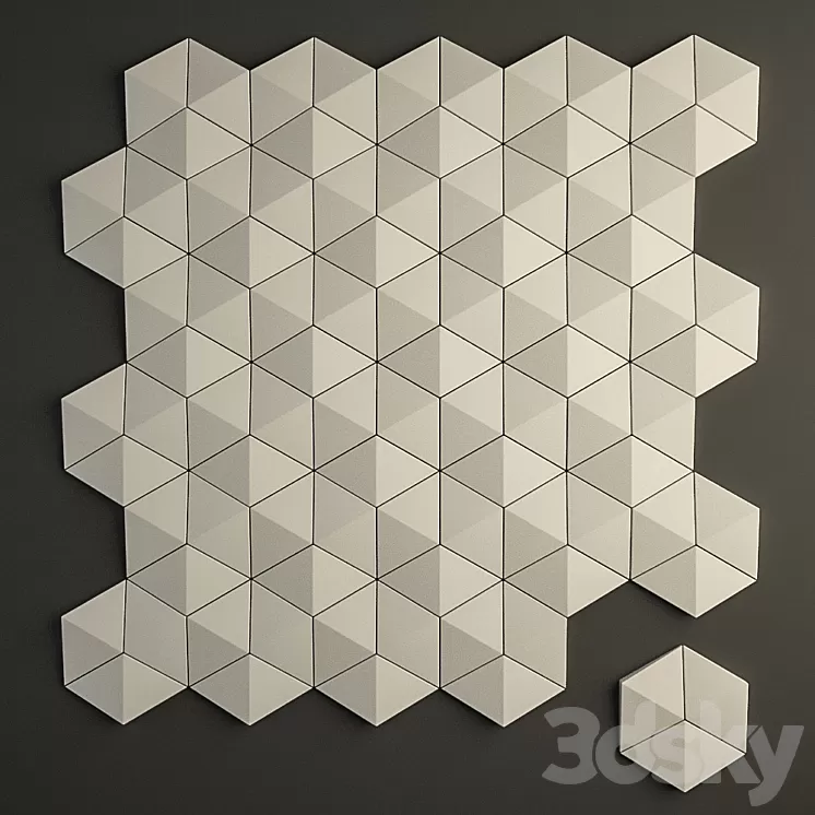 3D Panel Gypsum 3D Model