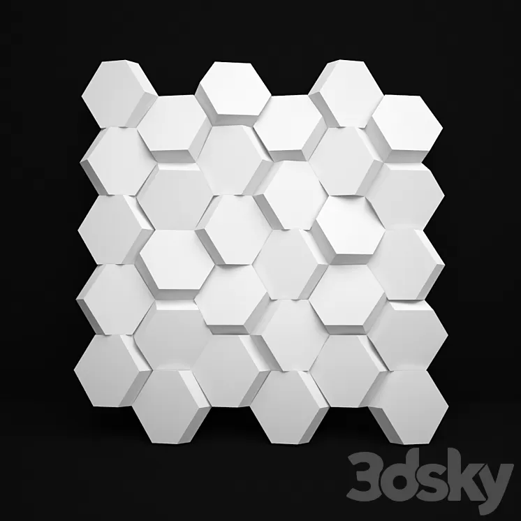 3D panel "Intense" 3D Model