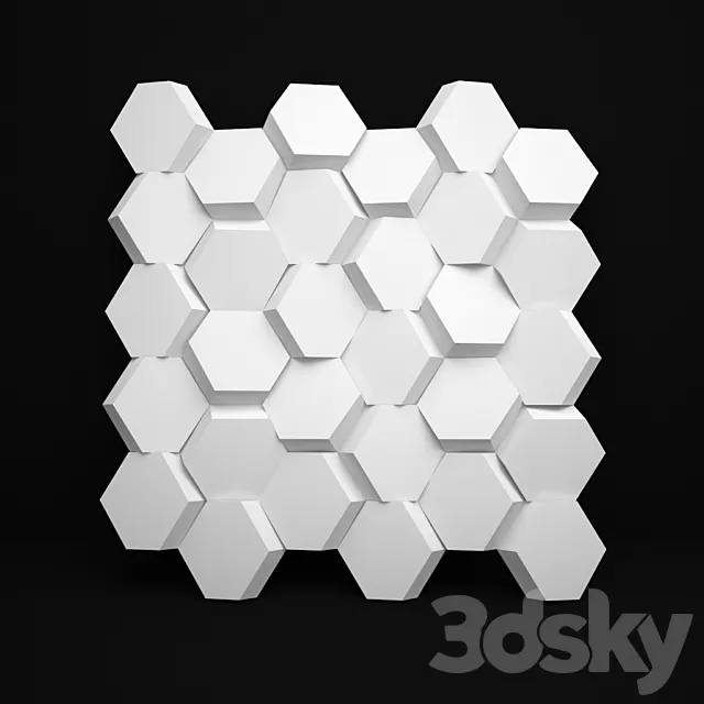 3D panel "Intense" 3DModel